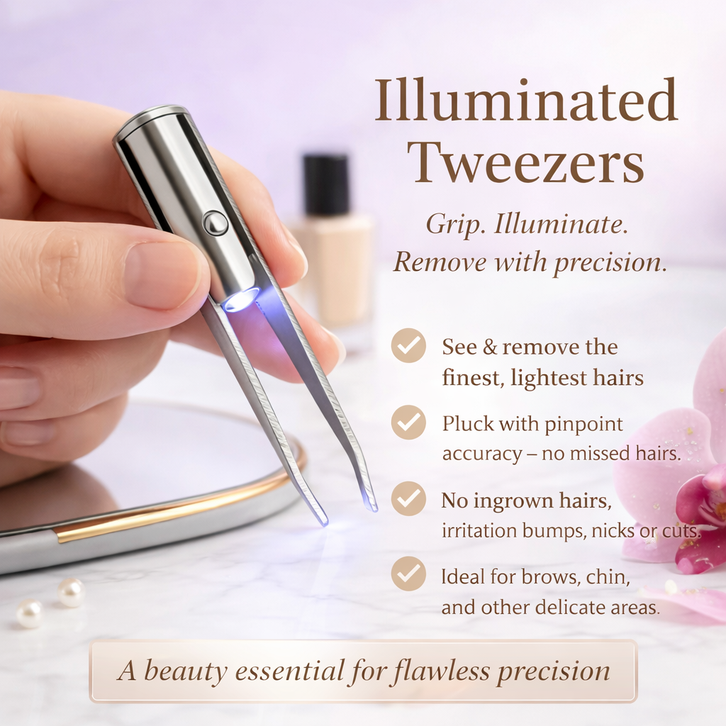 Illuminated Precision Brow Tweezers