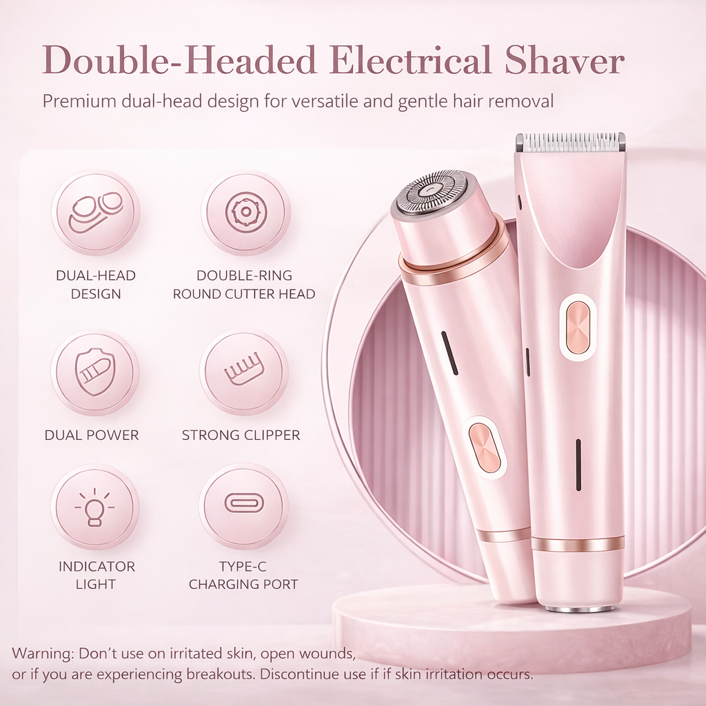 The Viral 2 in 1 Dual Head Shaver